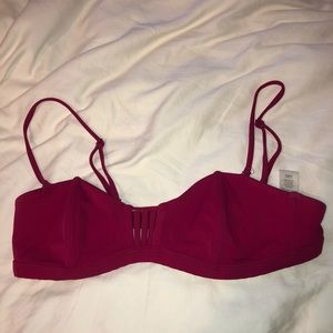 RVCA magenta bikini top